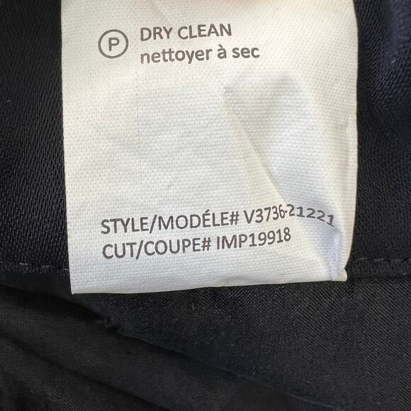 Vince Crepe Lounge Pants Black Dressy Trousers Women Sz XS Straight Leg Pockets - Picture 12 of 12